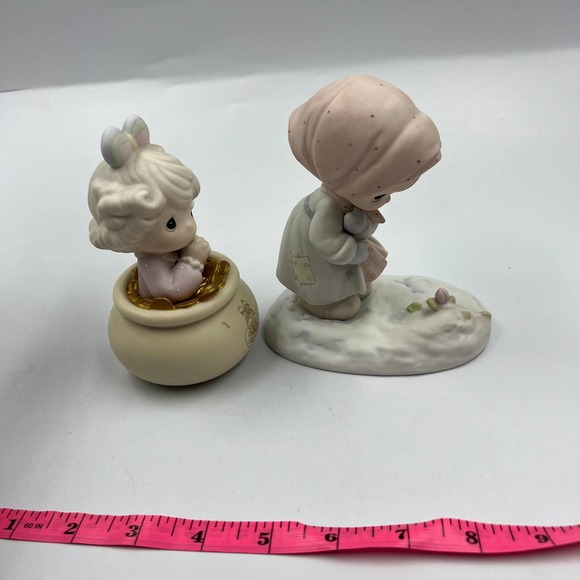 Precious Moments Vintage Ensesco End Of My Rainbow & February Birthday Figurine - Picture 4 of 10
